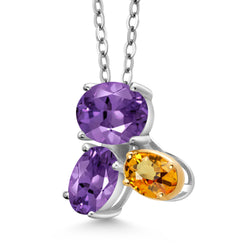 Pendant in 925 Sterling Silver and 10K Yellow Gold