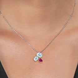 Pendant in 925 Sterling Silver and 10K Yellow Gold