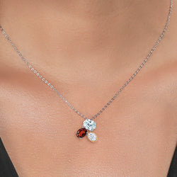 Pendant in 925 Sterling Silver and 10K Yellow Gold