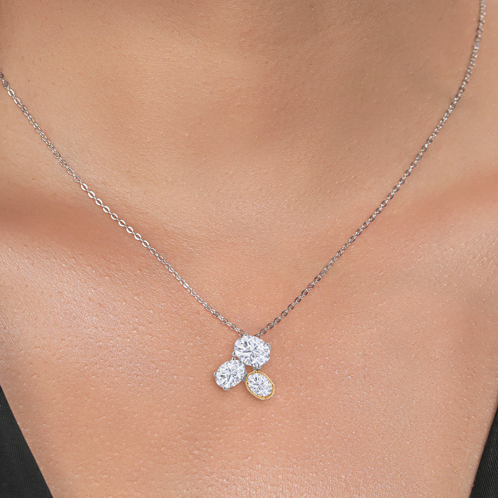 Pendant in 925 Sterling Silver and 10K Yellow Gold