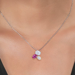 Pendant in 925 Sterling Silver and 10K Yellow Gold