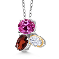 Pendant in 925 Sterling Silver and 10K Yellow Gold
