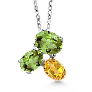 Pendant in 925 Sterling Silver and 10K Yellow Gold
