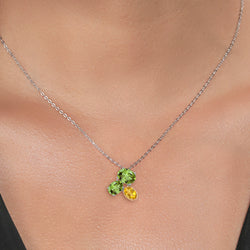 Pendant in 925 Sterling Silver and 10K Yellow Gold