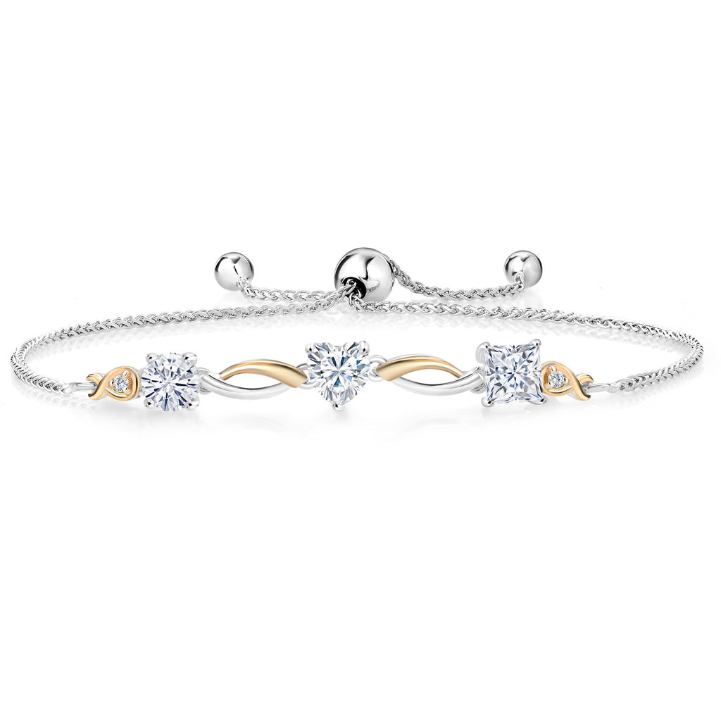 Bracelet in 925 Sterling Silver and 10K Yellow Gold