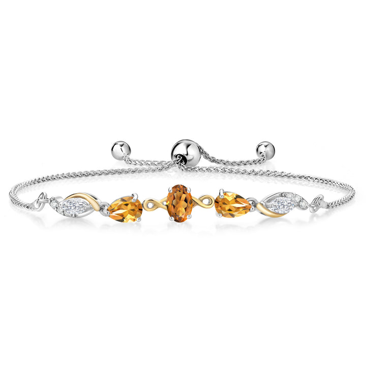 Bracelet in 925 Sterling Silver and 10K Yellow Gold