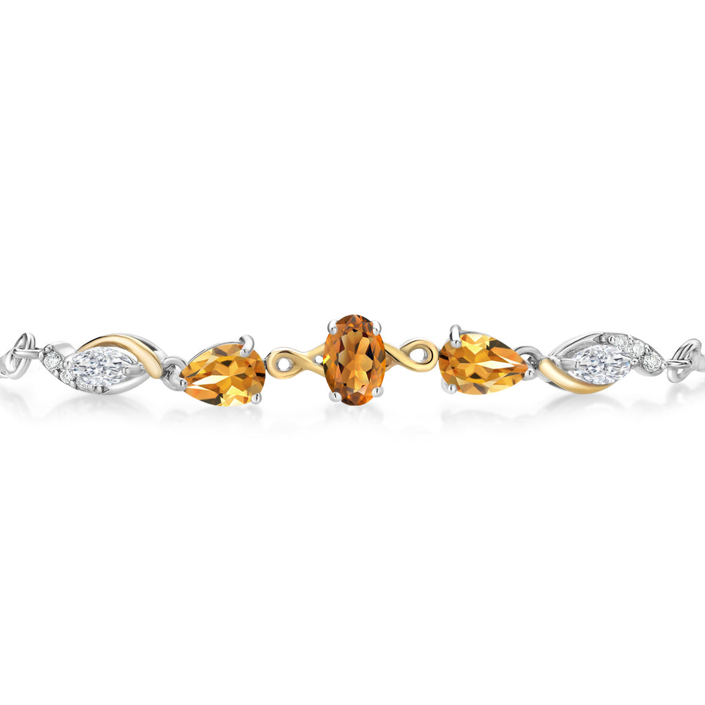 Bracelet in 925 Sterling Silver and 10K Yellow Gold
