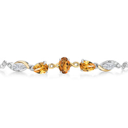 Bracelet in 925 Sterling Silver and 10K Yellow Gold