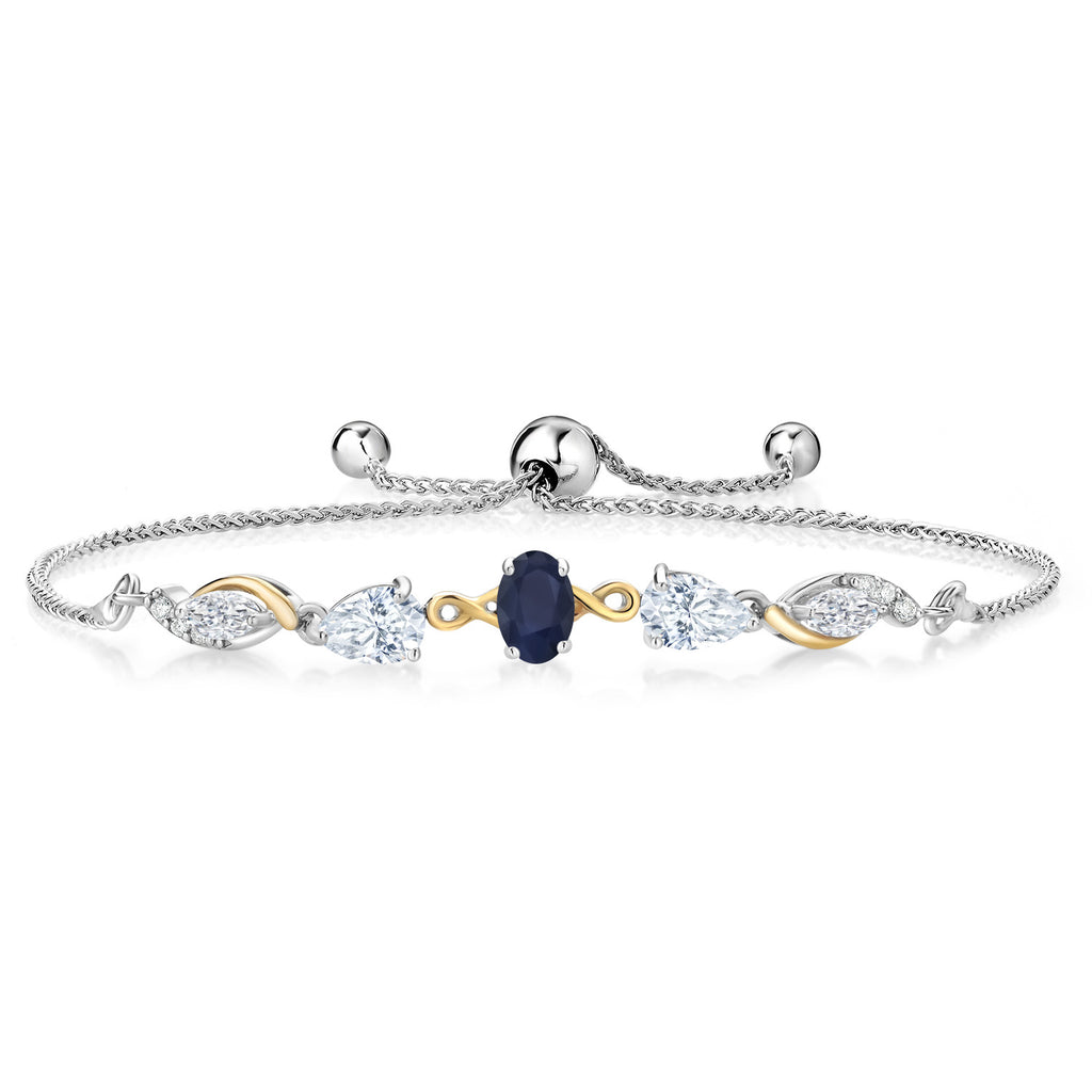 Bracelet in 925 Sterling Silver and 10K Yellow Gold