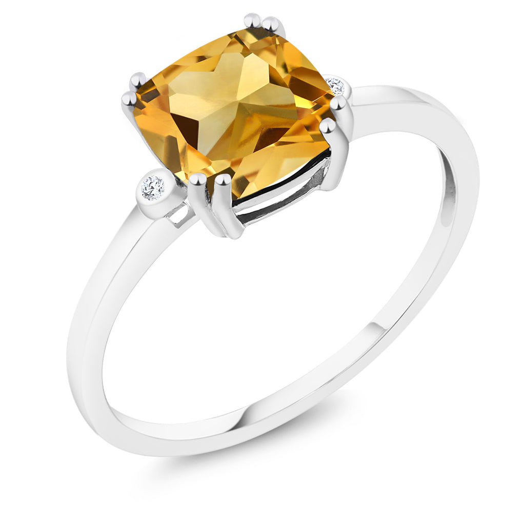 Citrine - November_6_Ring in 10K White Gold