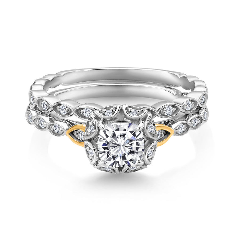 Ring in 925 Sterling Silver and 10K Yellow Gold