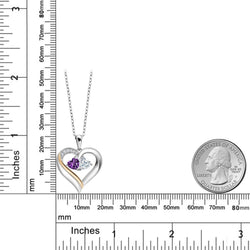 Pendant in 925 Sterling Silver and 10K Yellow Gold