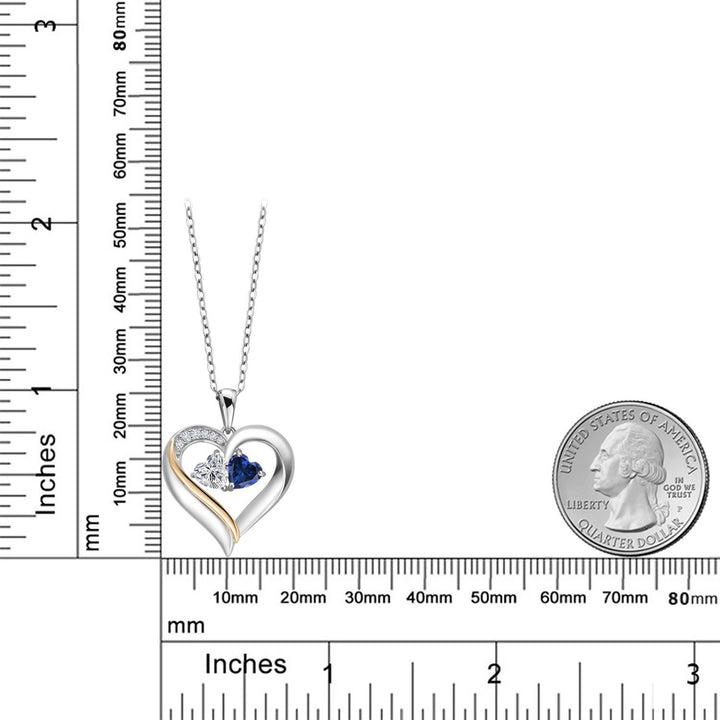 Pendant in 925 Sterling Silver and 10K Yellow Gold