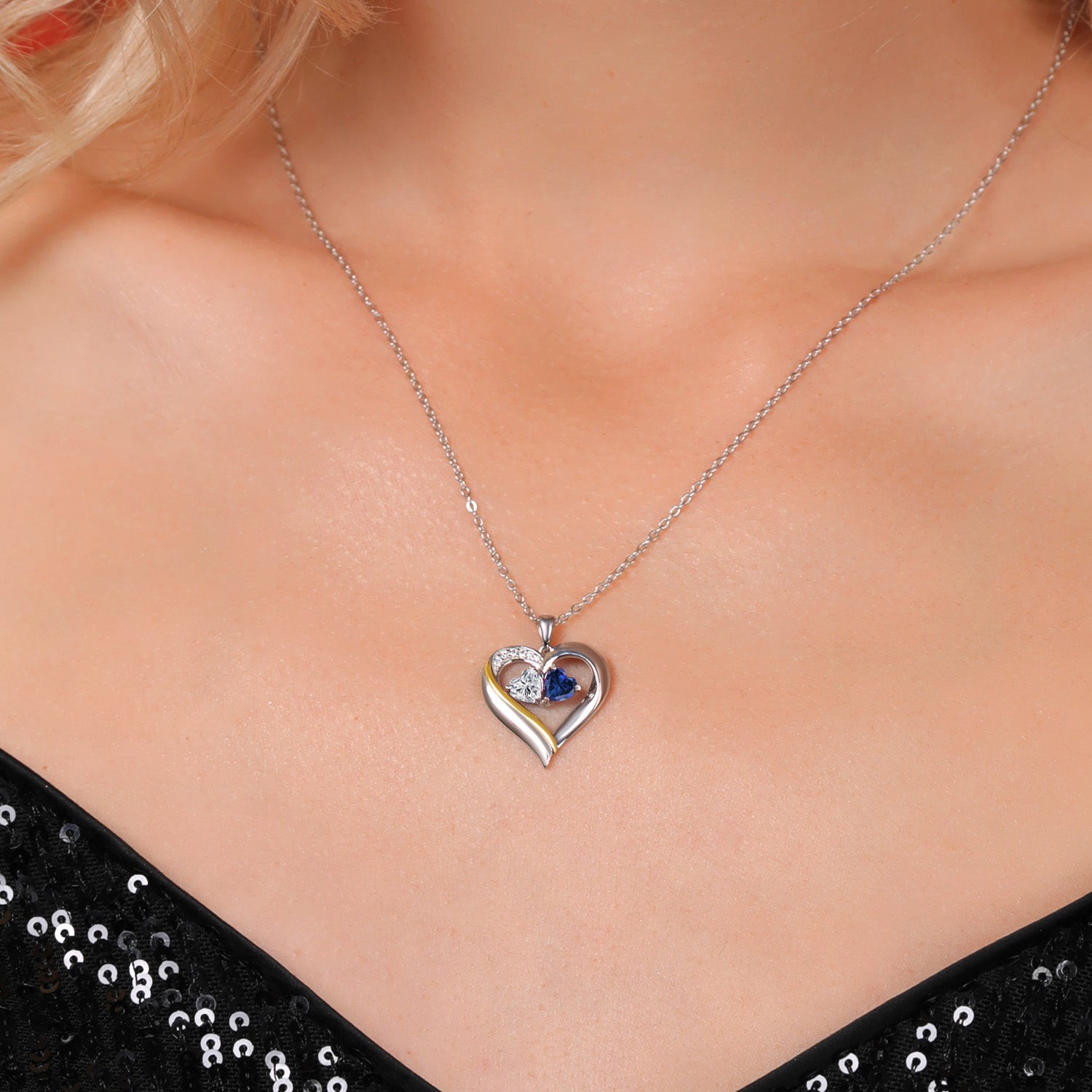 Pendant in 925 Sterling Silver and 10K Yellow Gold