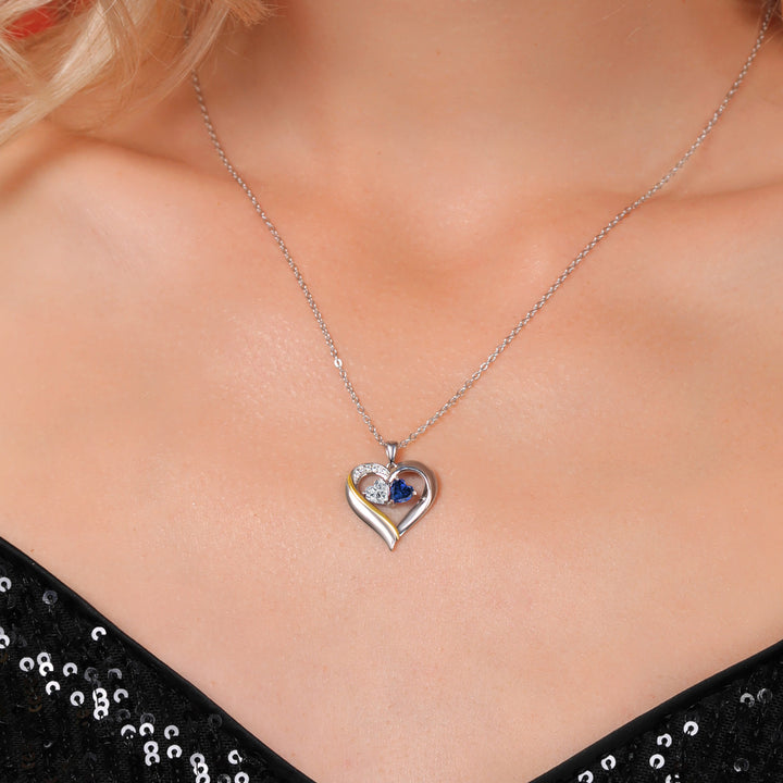 Pendant in 925 Sterling Silver and 10K Yellow Gold