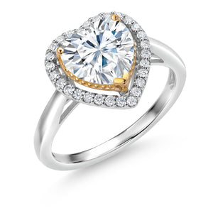 Ring in 925 Sterling Silver and 10K Yellow Gold