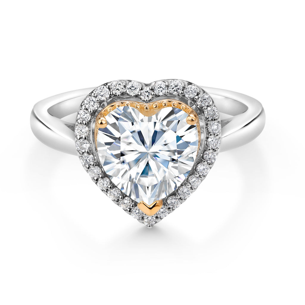 Ring in 925 Sterling Silver and 10K Yellow Gold