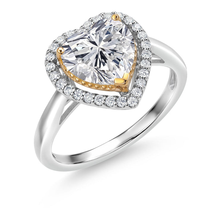 Ring in 925 Sterling Silver and 10K Yellow Gold