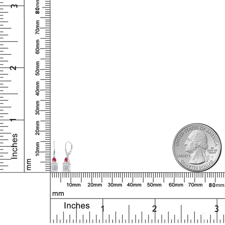 Earrings in 925 Sterling Silver and 10K Yellow Gold