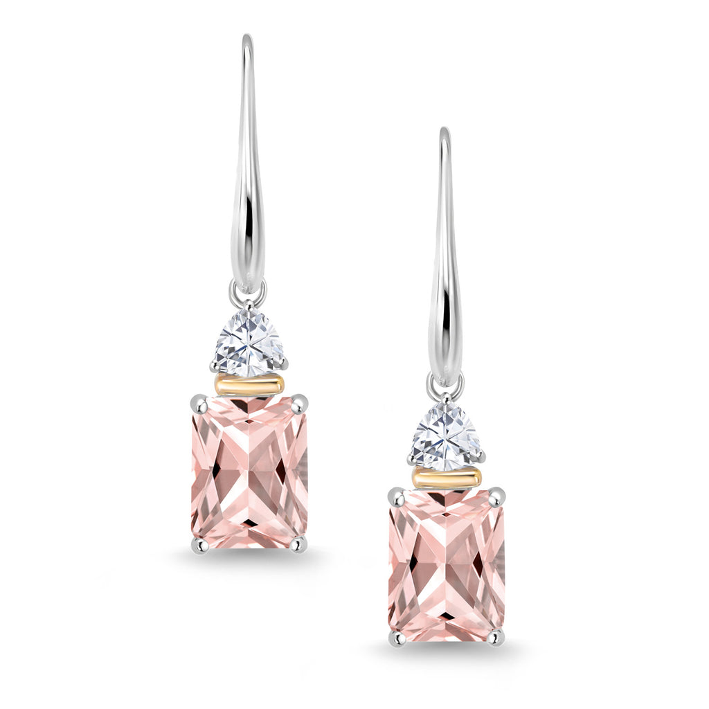 Earrings in 925 Sterling Silver and 10K Yellow Gold