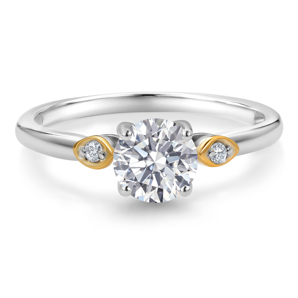 Ring in 925 Sterling Silver and 10K Yellow Gold
