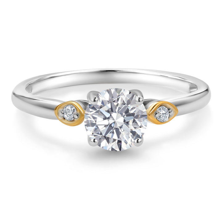 Ring in 925 Sterling Silver and 10K Yellow Gold
