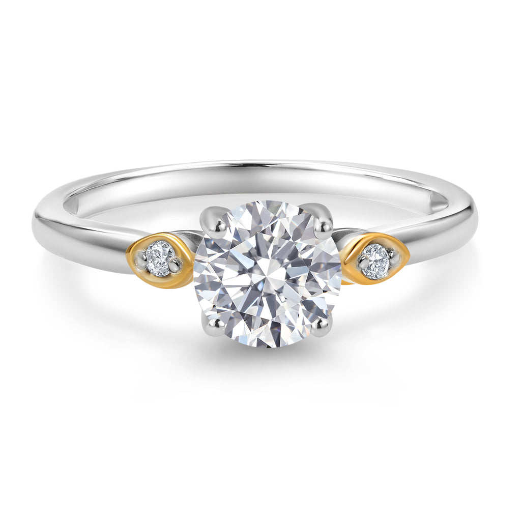Ring in 925 Sterling Silver and 10K Yellow Gold