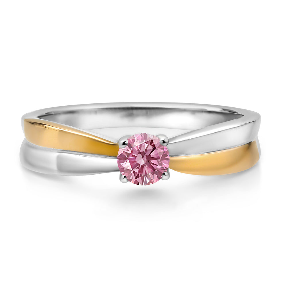 Ring in 925 Sterling Silver and 10K Yellow Gold