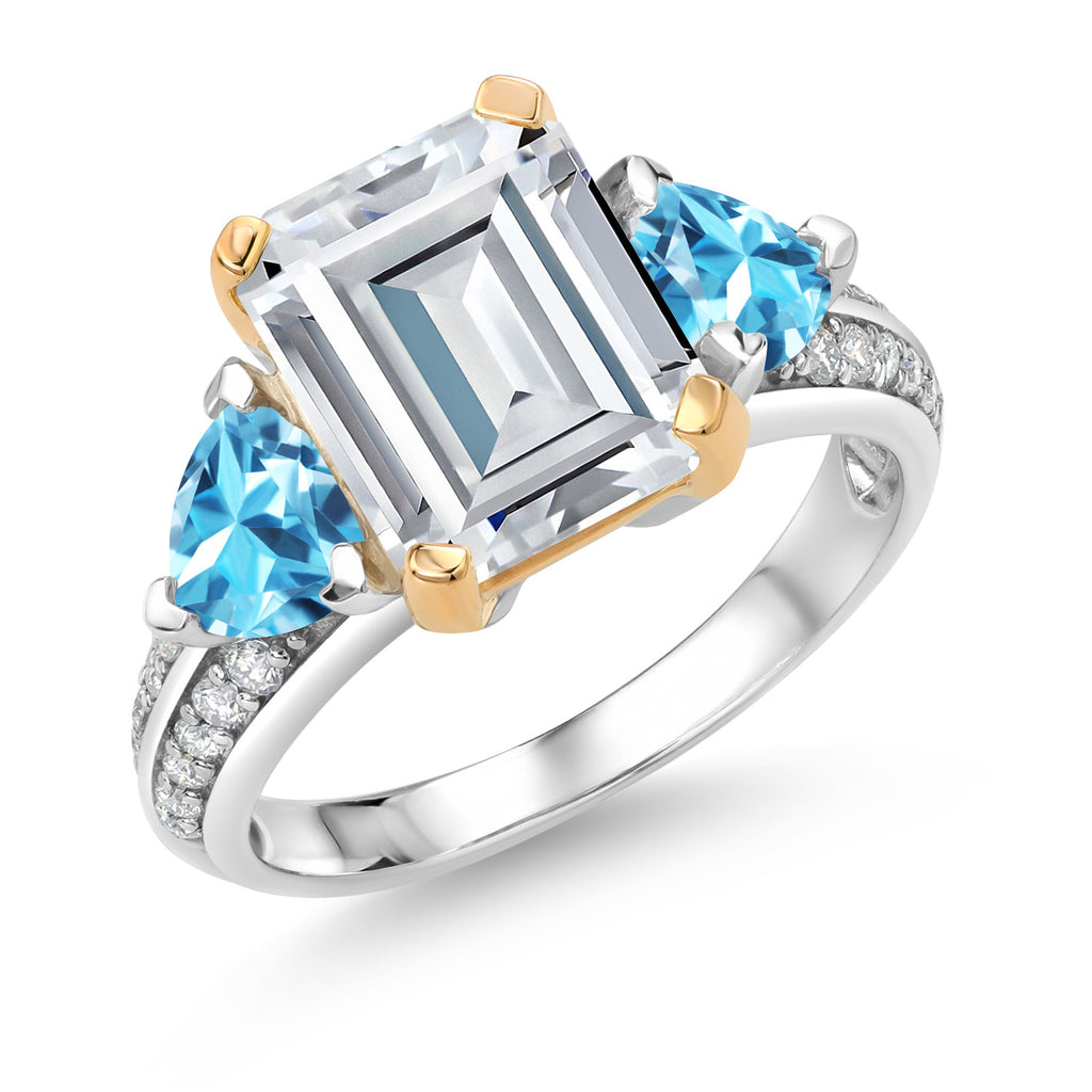 7_Ring in 925 Sterling Silver and 10K Yellow Gold