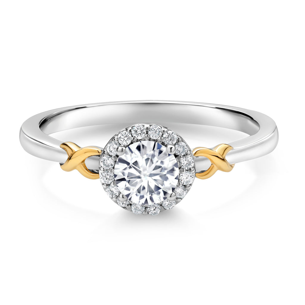 Ring in 925 Sterling Silver and 10K Yellow Gold