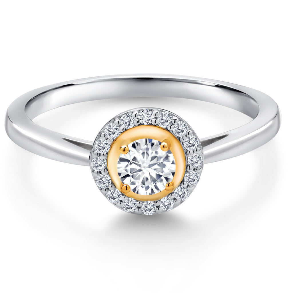 Ring in 925 Sterling Silver and 10K Yellow Gold