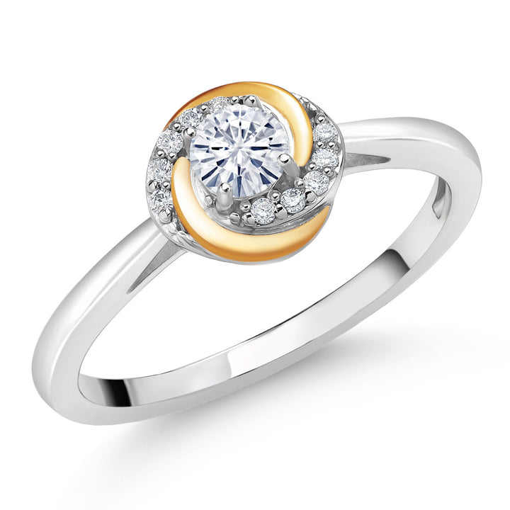 7_Ring in 925 Sterling Silver and 10K Yellow Gold