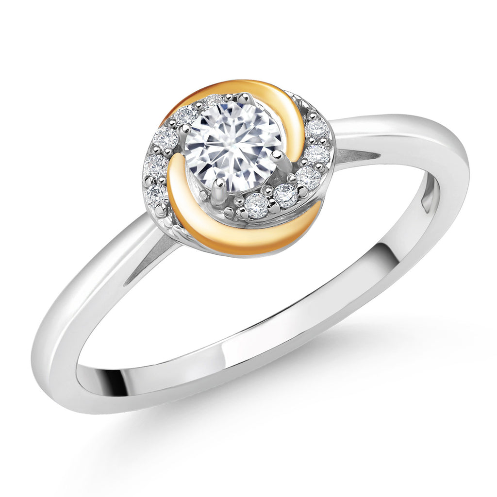 8_Ring in 925 Sterling Silver and 10K Yellow Gold