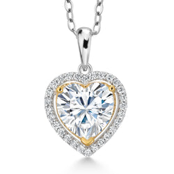 Pendant in 925 Sterling Silver and 10K Yellow Gold