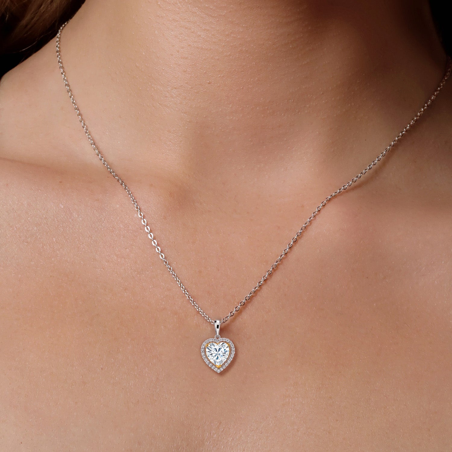 Pendant in 925 Sterling Silver and 10K Yellow Gold