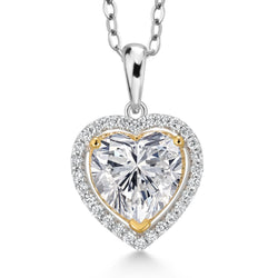 Pendant in 925 Sterling Silver and 10K Yellow Gold
