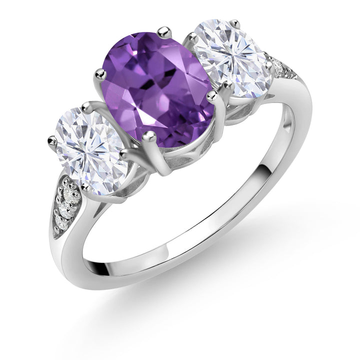 Amethyst - February_5_Ring in 10K White Gold