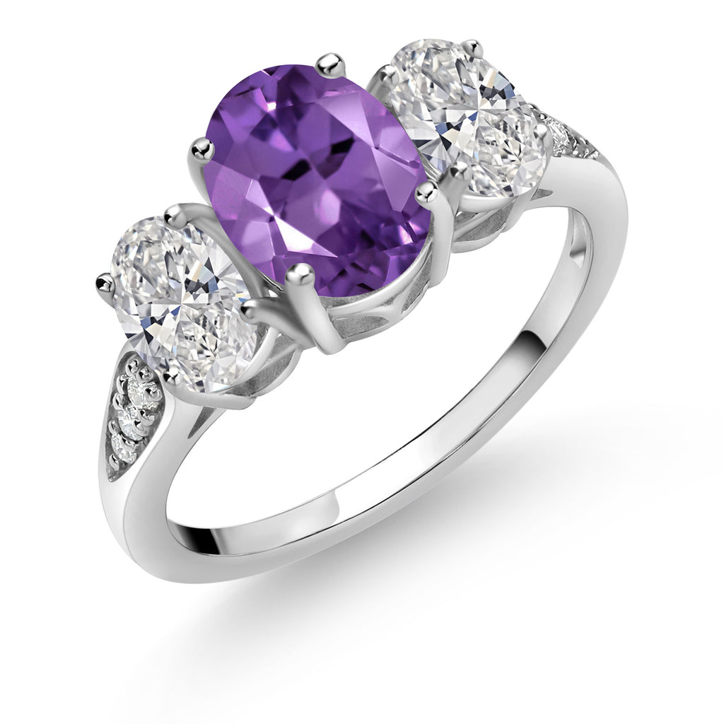 Amethyst - February_6_Ring in 10K White Gold