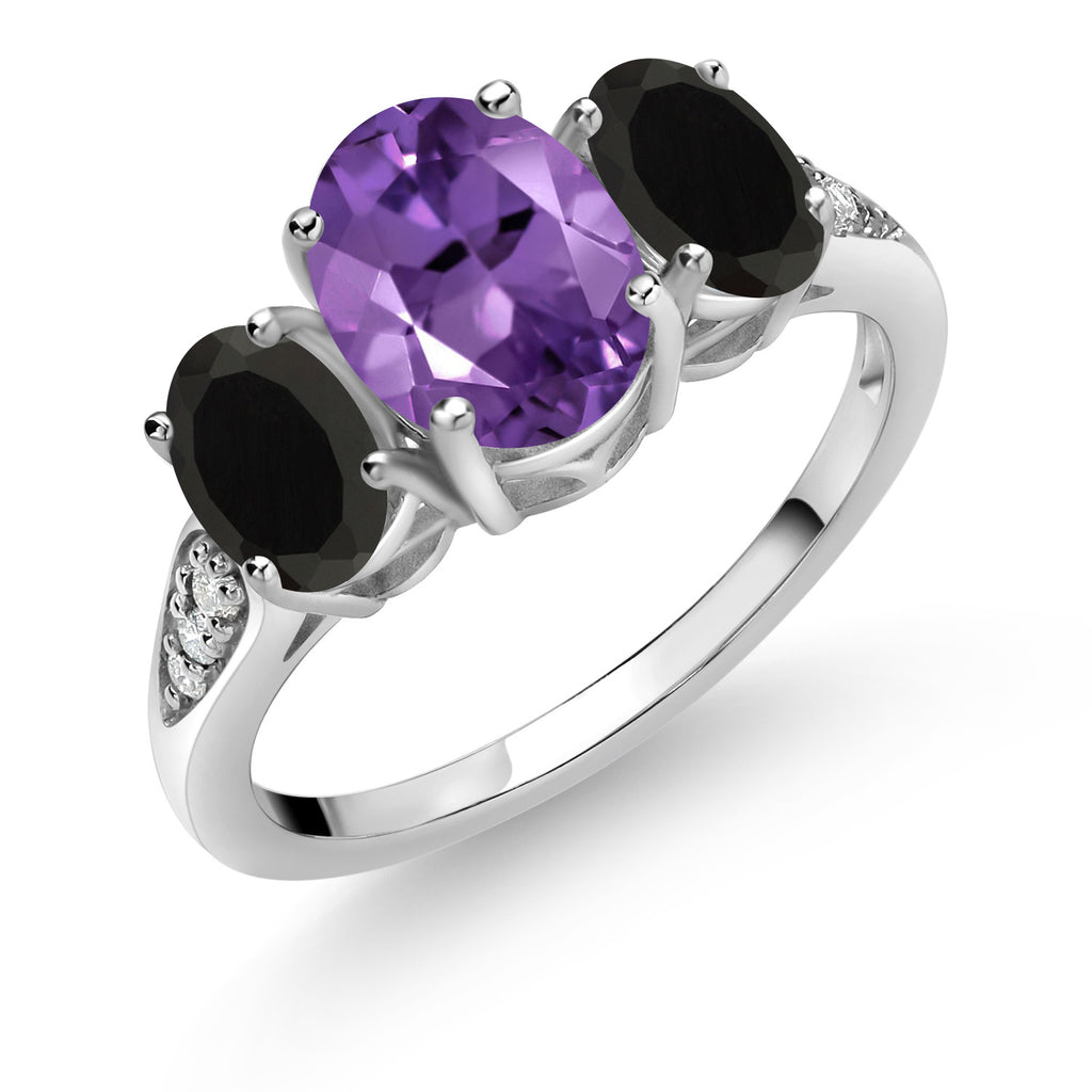 Amethyst - February_9_Ring in 10K White Gold