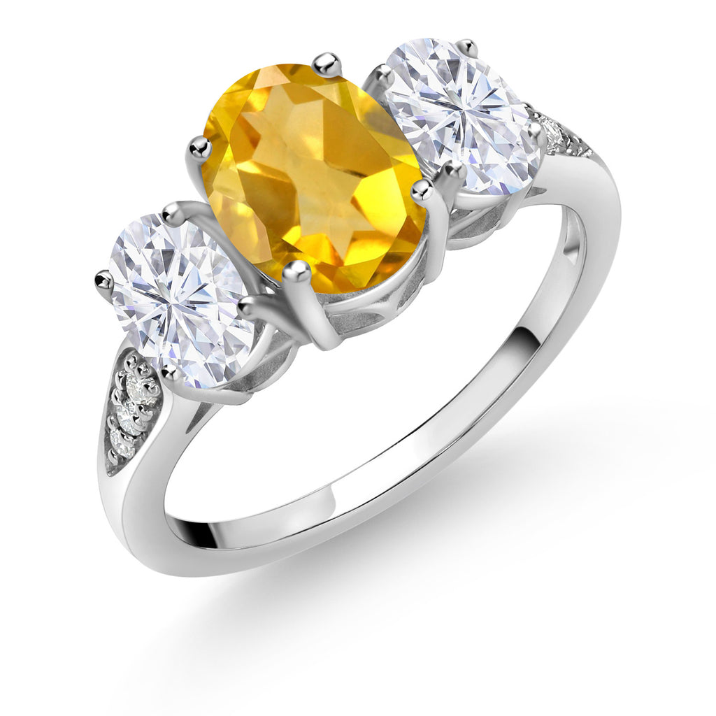 Citrine - November_9_Ring in 10K White Gold