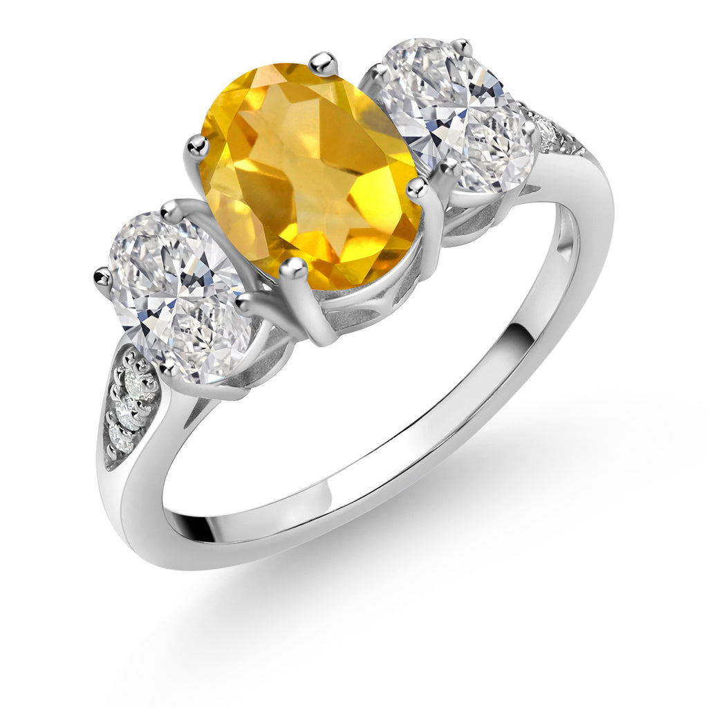 Citrine - November_7_Ring in 10K White Gold