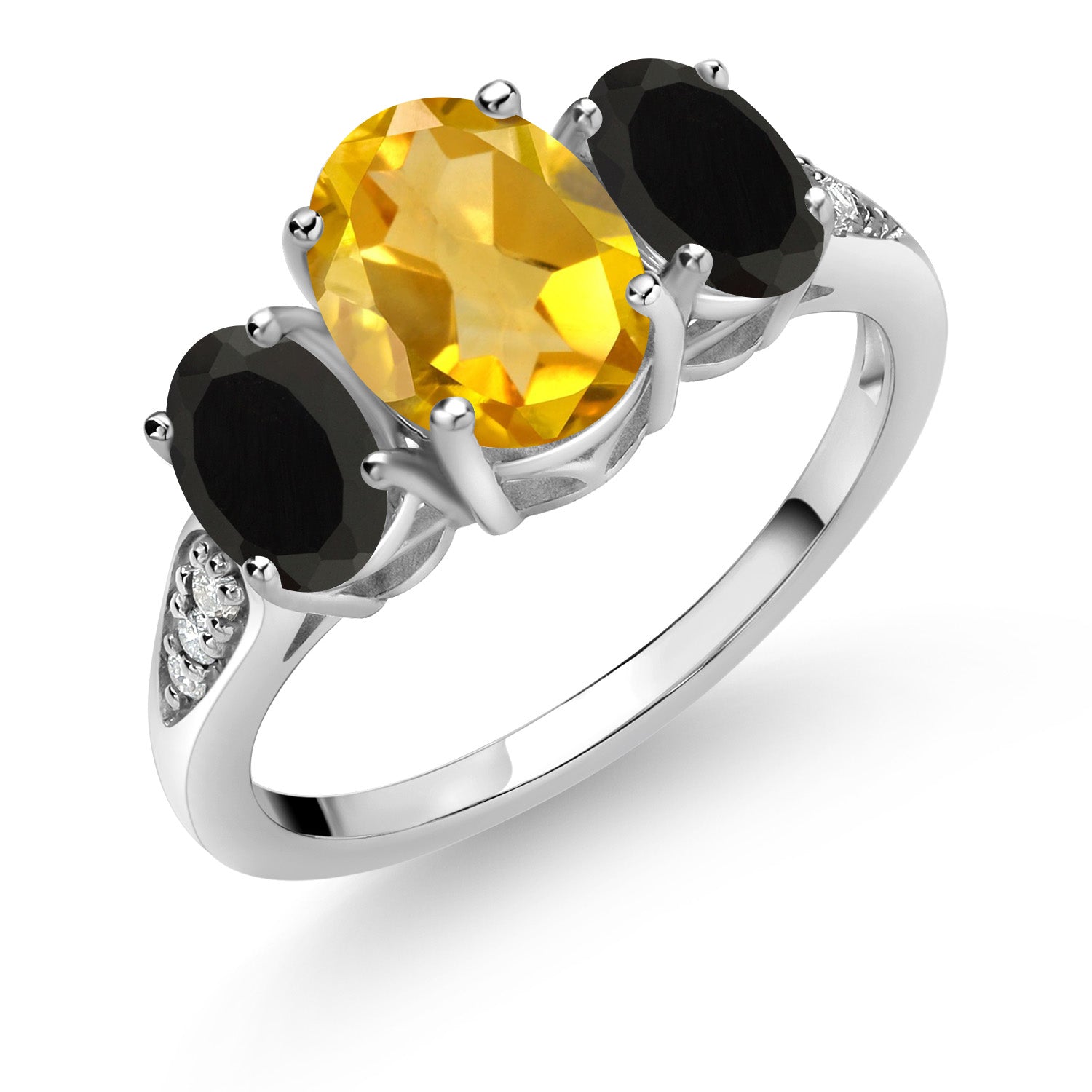 Citrine - November_9_Ring in 10K White Gold