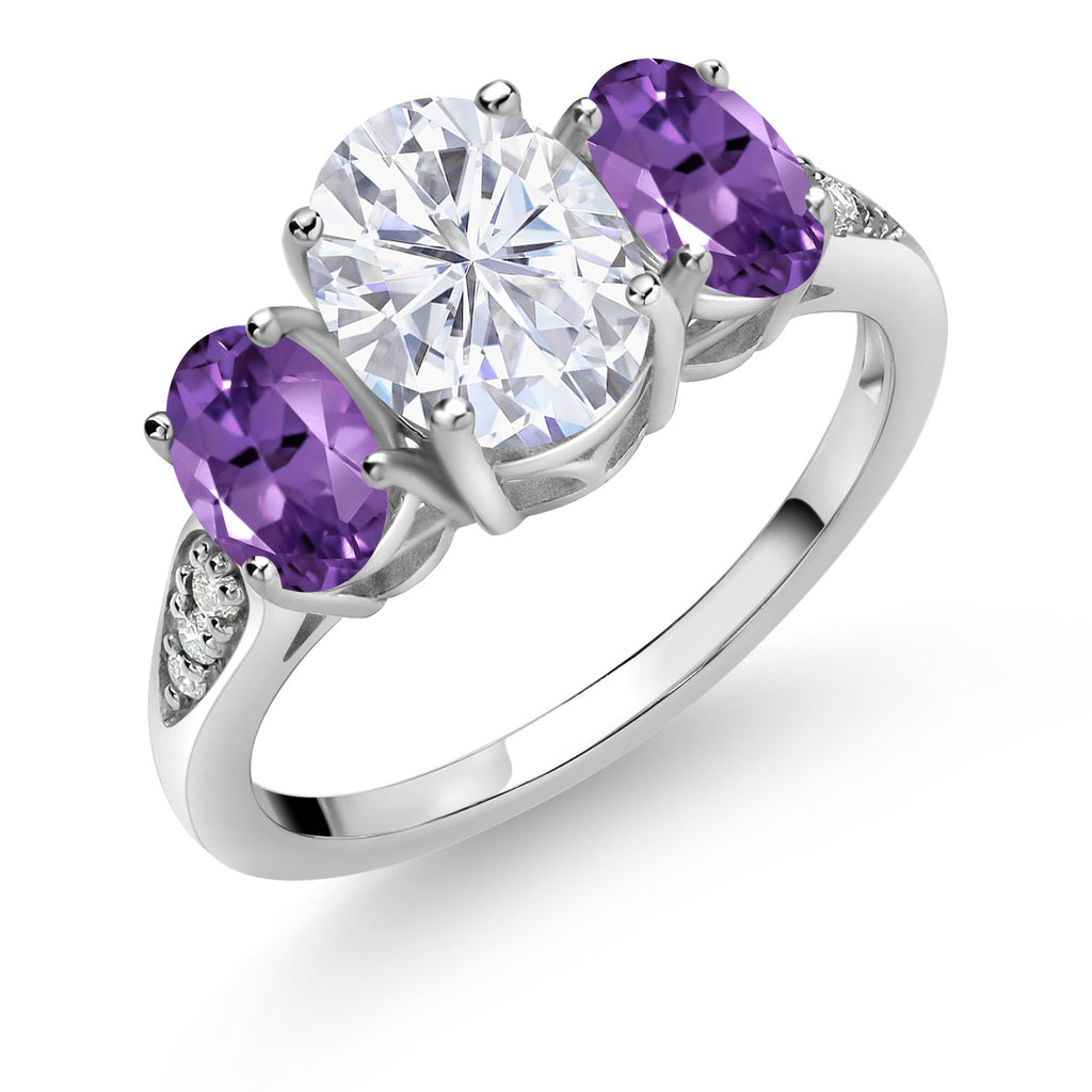 Amethyst - February_9_Ring in 10K White Gold