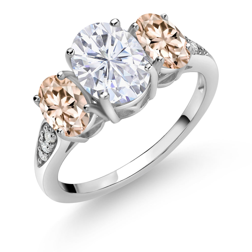 Morganite - October_9_Ring in 10K White Gold