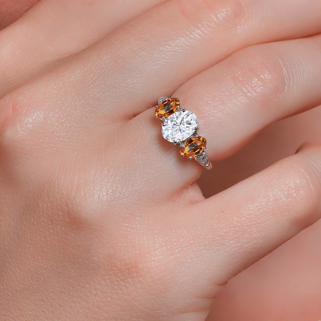 Ring in 10K White Gold