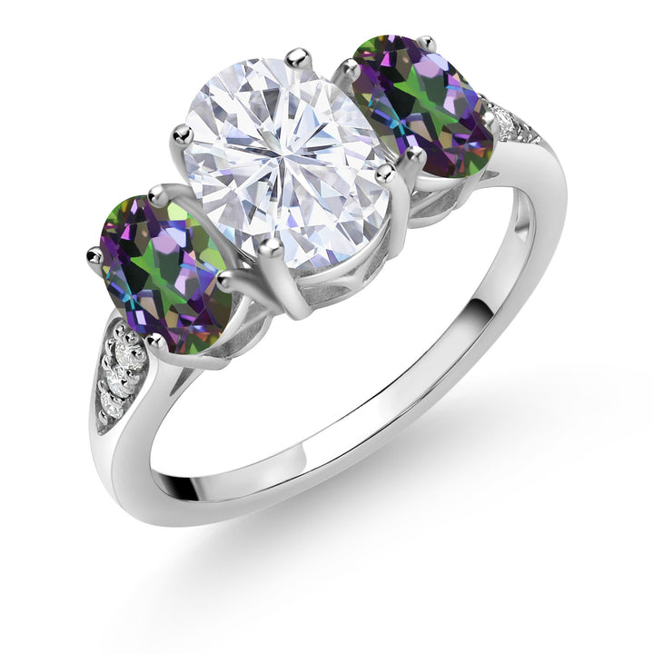 Green Mystic Topaz_5_Ring in 10K White Gold