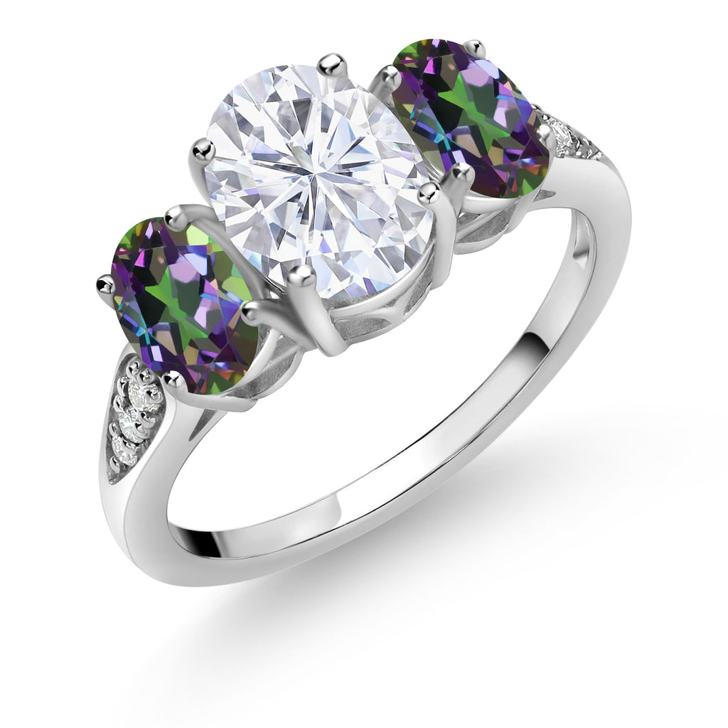 Green Mystic Topaz_8_Ring in 10K White Gold