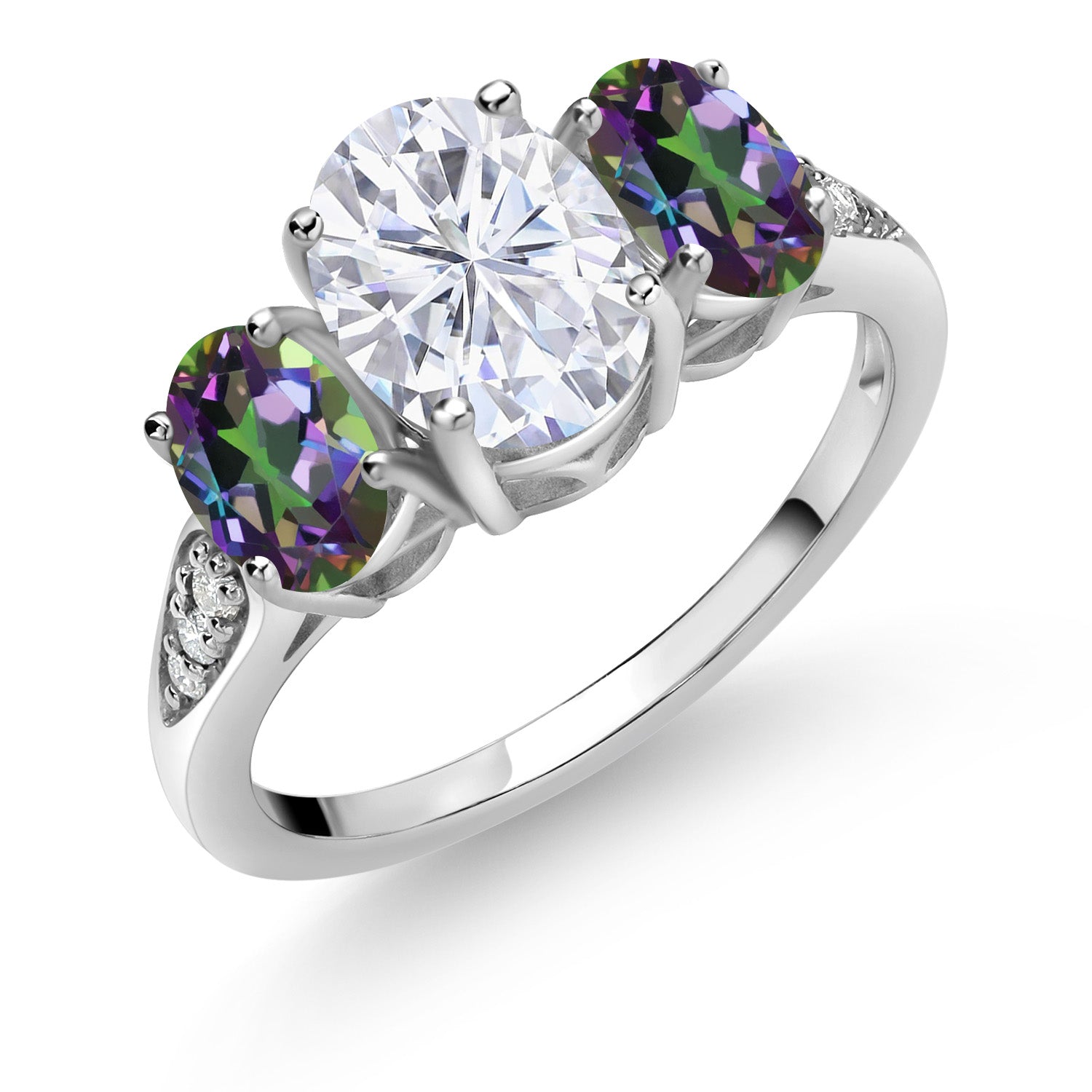 Green Mystic Topaz_7_Ring in 10K White Gold