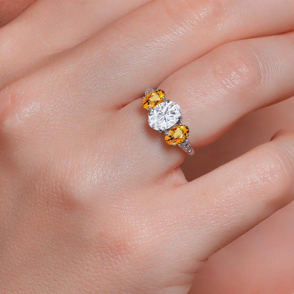 Ring in 10K White Gold