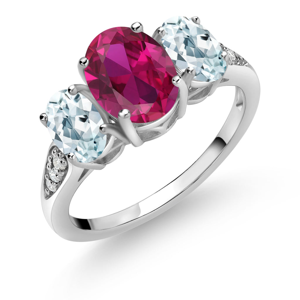 Created Ruby - July_8_Ring in 10K White Gold